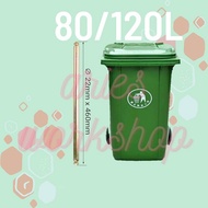 DUSTBIN Replacement shaft Bin 120L/240L/Dustbin Shaft/Dustbin Rod/Dustbin wheel/Roda Tong sampah rep