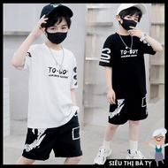 Summer Set for boys and boys. Summer fashion outfit, large size 18-50kg. Toboy sports shirt set Shor