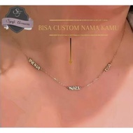 Custom 3 name necklace