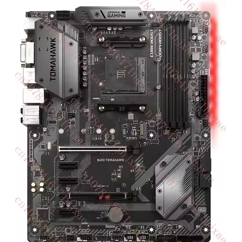 FOR MSI B450 TOMAHAWK Gaming Motherboard AM4 Supports 3600 3950X DDR4 64GB.