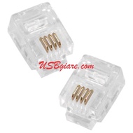 RJ11 PHONE HEAD - 4 WIRE - 6P4C