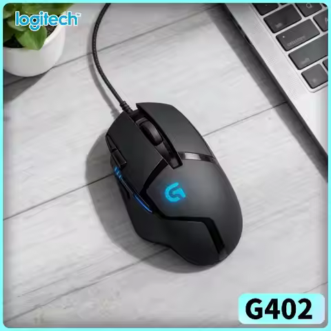 Logitech G402 Lightweight Gaming Mouse, 500 IPS, 8 Programmable Keys for Long Hour Gaming G102/G203/