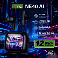 HTC NE40 AI Subtitle Translation Feature AI Translation Headphones LED Touch Screen Headphones Activ