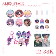 ALIEN STAGE ALNST PIN & CHARM IVAN TILL MIZI SUA LUKA HYUNA STICKER KEYCHAIN PHONESTRAP