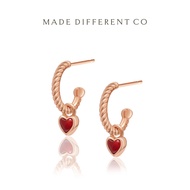 [Made Different Co] Rose Gold Emmi Love Earrings