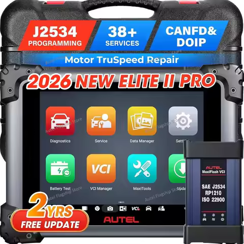 Autel MaxiSys Elite II Pro Scanner, 2 Years Free Update, DoIP CANFD ECU Programming Coding 38+ Servi