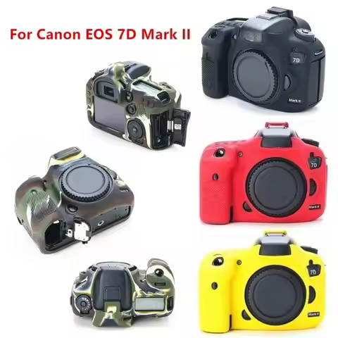 Silicone Case For Canon EOS R 6D 7D 5D Mark II III IV 200D 70D 80D 750D 4000D 5D4 SL2 T100 T7i 7DII 