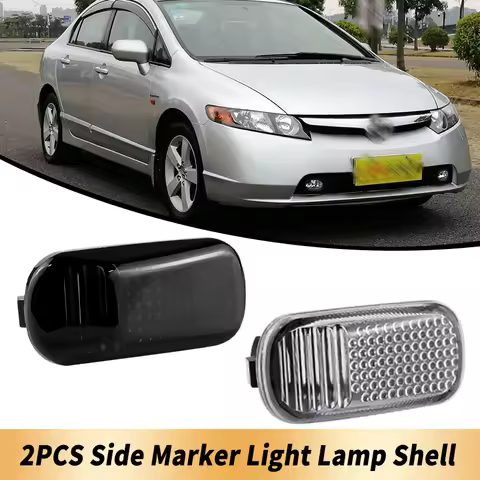 2PCS Fits For Honda Integra DC5 Type R Models 2002-2006 Front OEM Side Marker Lights Clear/Smoked Le
