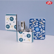 [K-Culture | Korean Traditional] Mother-of-Pearl 777 (Three Seven)  Nail Clipper Set 7pcs + Case (De
