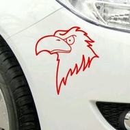 CUTTING CAR STICKER EAGLE HEAD EAGLE HEAD BUMPER STICKER CUTE CAR