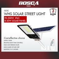 WHS Solar Street Light 90W 120W 150W 250W 350W 500W WHS S03C IP65 3 YEARS WARRANTY battery charging indicator waterproof outdoor street light with solar panel remote control light control