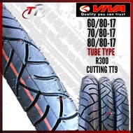 VIVA Tyre 17 R300 Tube Type 60/80-17 70/80-17 80/80-17 Cutting TT9 Tayer Tayar Tire Tires Tiub 60/80