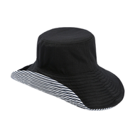 Ladies High Quality UV Cut Plain Blank Solid Color Two Side 2 Color Dual Reversible Women Cotton Bucket Hat Cap