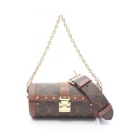 LOUIS VUITTON Papillon Trunk 鏈條單肩包 M57835 Monogram 帆布 二手 LV