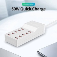 Usb Charger 10Port 50W/Travel Adapter Usb Charger 10Port 50W