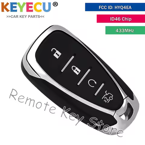 KEYECU FCC ID: HYQ4EA Smart Remote Key Fob 433MHz ID46 Chip for Holden Commodore RS ZB 2018 2019 202