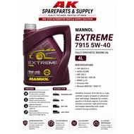 MANNOL MN7915 Extreme 5W-40 (4L) Hologram Sticker FULLY SYNTHETIC