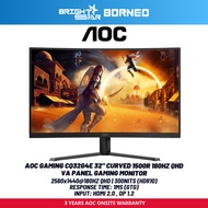 AOC GAMING CQ32G4E 32" CURVED 1500R 180HZ QHD VA Panel Gaming Monitor