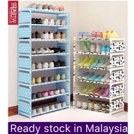 【Ready Stock】 Korean DIY Shoe Rack Assembly Mutli-Storey 3/4/6/8-Tier Rack