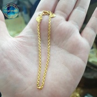 Gelang Emas 24k asli model rantai | gelang 24 karat - 5 gram