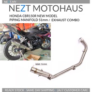 HONDA CBR150R CBR150 NEW 2021 Exhaust Piping Manifold 51mm / Full System Combo READY STOCK