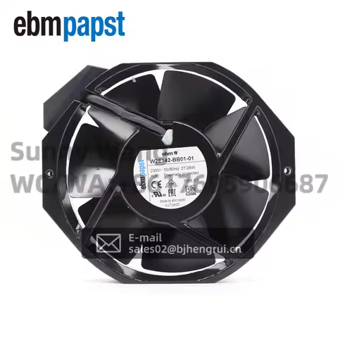 Germany ebmpapst W2E142-BB01-01 7056ES 230V 27W Axial Temperature 172*150*38MM Cooling Fan For UPS P