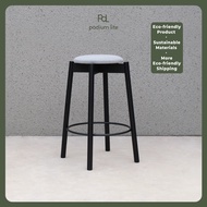 Podium lite | เก้าอี้สตูลไม้จริง ถอดประกอบได้ รุ่น Plus Mid Stool