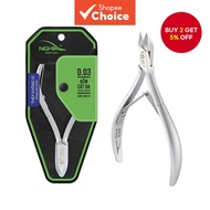 Cuticle Nipper - D-01 JAW 12 D0.03 | Stainless Steel | Durable and Sharp | Ergonomic Design | Grey P