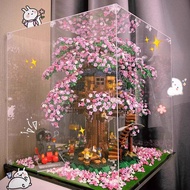 Compatible with Lego Sakura Tree House Building Blocks High Difficulty Large Adult Puzzles Boys Girl