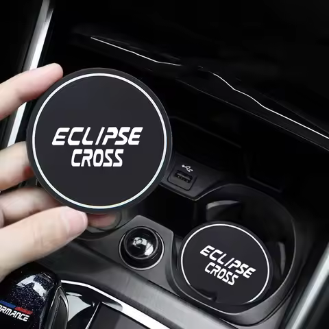 2 pcs Car Coaster Water Cup Cushion Storage Groove Protect Coaster Car Cup Anti Slip Pad Mat For Mit