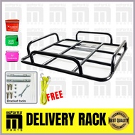 Delivery Rack Rak Besi / Motorcycle Bag Holder / Carrier / Delivery Bag * GRAB / FOODPANDA / LALAMOV