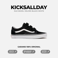 0ld Sk00l Classic Velcr0 Black White by Kicksallday