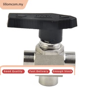 【LOMC】3 Way Ball Valve 304 Stainless Steel BSPP Female Thread Valve For Water