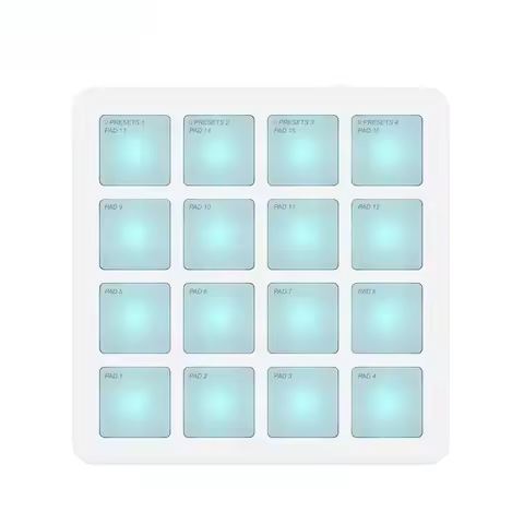 Percussion Pad Portable DJ Music RGB Arranger Professional Keyboard Controller