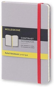 MOLESKINE - 限量對比色硬皮記事本 口袋型 橫間 灰Aster Grey (9 x 14 CM)