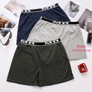 (MEN BOXER) UNDERWEAR SELUAR DALAM LELAKI COTTON Plus Size FAT L-4XL Plain Boxers pants boxser byfor