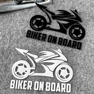 Reflective Motorcycle Sticker biker on board Decorative Decal Motor Bike Body Fuel Tank Racing Accessories for Honda Click 125i 150i XRM TMX 125 155 Vario Wave Beat