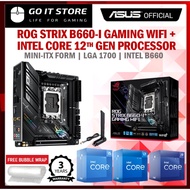 [COMBO DEAL] Asus ROG STRIX B660-I GAMING WIFI LGA1700 Intel MINI-ITX Motherboard + Intel 12th GEN P