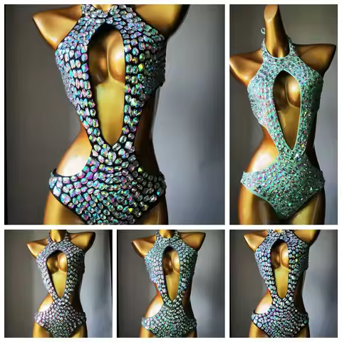 2023 venusvacation newest fashion one piece swimwear bikini diamond bikini swimwear,crystal swimsuit