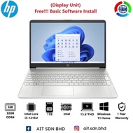 HP 15-dy5033dx 15.6"FHD Laptop Intel Core i3-1215U 32GB 1TB SSD Intel W11