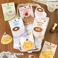 30 Sheets Sticky Notes Yummy Sticky Notes Cute Kawaii Shaped Sticky Notes Novelty Pudding Coffee Not