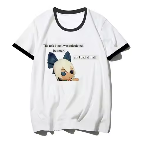 Touhou t shirt women Y2K anime streetwear Tee female comic y2k Japanese clothes