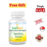 [🇸🇬Stock] Best Deal QualiBrain Natural DHA Oil Softgel (60 Vegetable Softgels)Exp:08/2027
