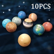 10pcs Educational Toys Planet Elastic Ball Solar System Planet Bouncing Ball Toys For Children