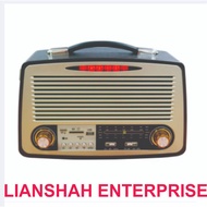 Retro Bluetooth Speaker, Vintage 4Band Radio-FM AM SW Radio with Old Fashioned Classic Style, Strong