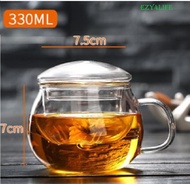 EZY4LIFE Glass Tea Mugs Glass Tea Cup with Infuser and Lid for Tea Steeping at Home and Office