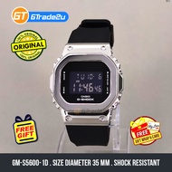 Original G Shock Mini Ladies Women GM-S5600-1D GM-S5600-1 GMS5600-1D Digital Petak Besi Watch Silver Black [READY STOCK]