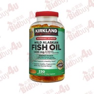 Kirkland Signature Wild Alaskan Fish Oil 1400 mg 230 Softgels 野生阿拉斯加魚油 (230 顆軟膠囊) 【096619653539】