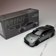 Ready Stock Ready Stock MINIGT 1: 64 1089 Nissan GT-R R35 CRS Version Metal Gray Alloy Car Model