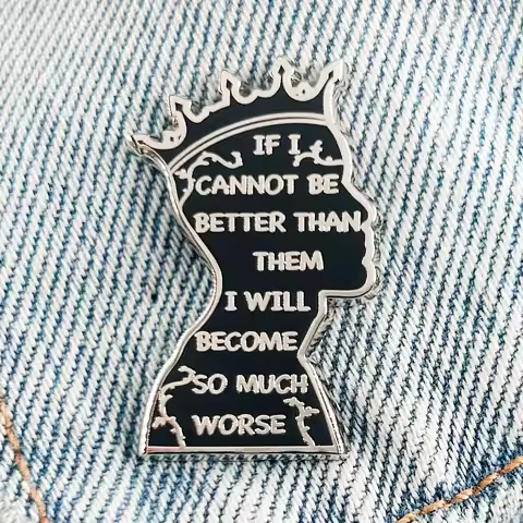 The Folk of the Air Cruel Prince Quote Lapel Pin Fantasy Novel Inspired Brooch Nerd Bookworm Gift Co
